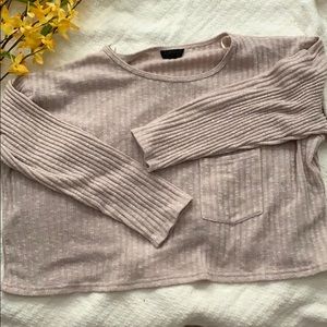 Light Pink Cropped Topshop Sweater